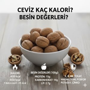 Ceviz Kaç Kalori? Besin Değerleri, Faydaları ve Ceviz Suyu Zayıflatır mı?