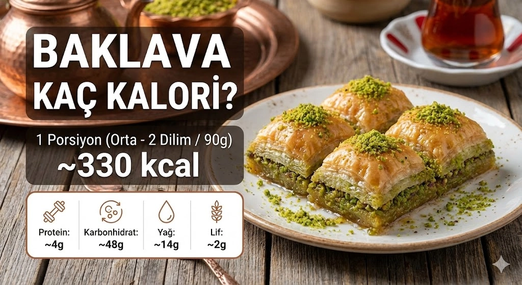 Baklava Kaç Kalori? Fıstıklı ve Cevizli Baklava Kilo Aldırır mı?